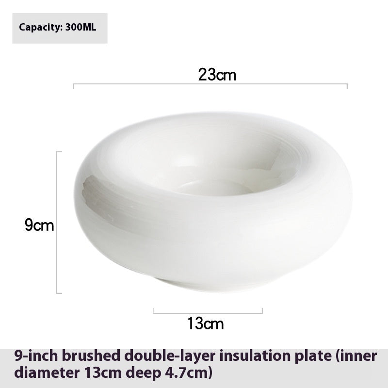 Creative Restaurant Ceramic Insulation Plate