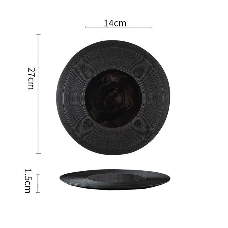 Creative Tableware Straw Hat Plate Western Restaurant