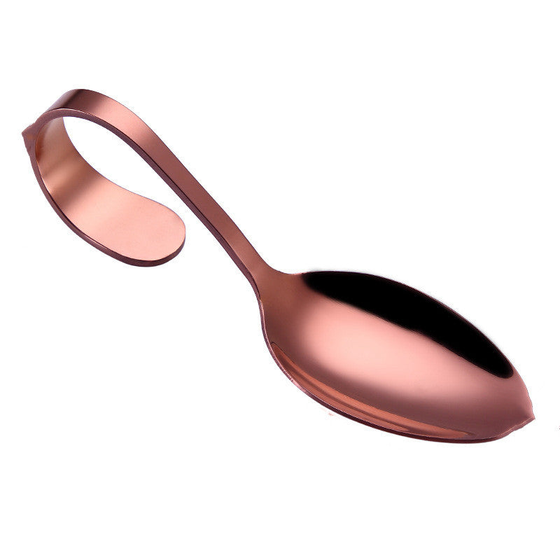 Serving spoon tableware curved handle spoon