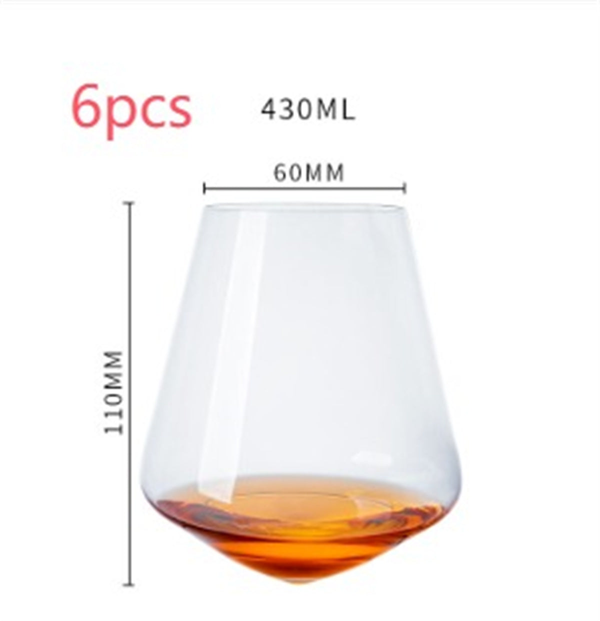 Tumbler Wine Glass Crystal Handmade Wine Glass Foreign Wine Glass