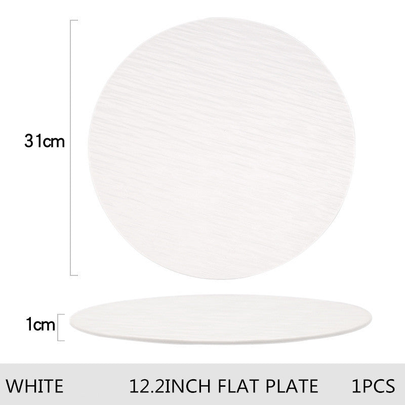 Nordic Ceramic Round Western Restaurant Plate