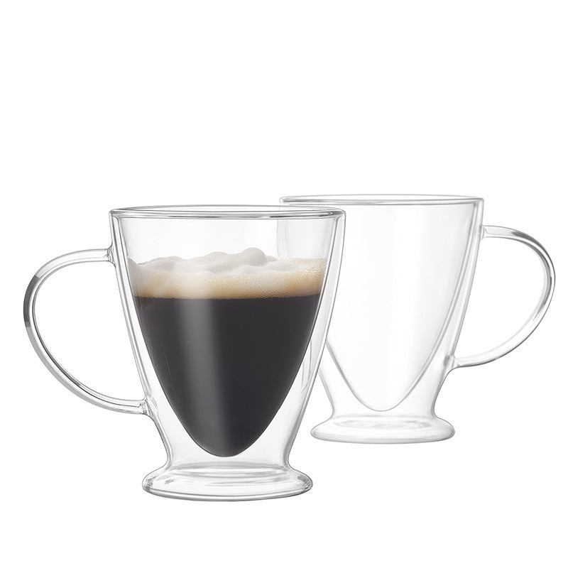 Double Layer Glass Cup Transparent Coffee Cup