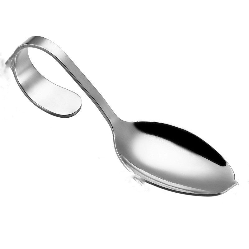 Serving spoon tableware curved handle spoon