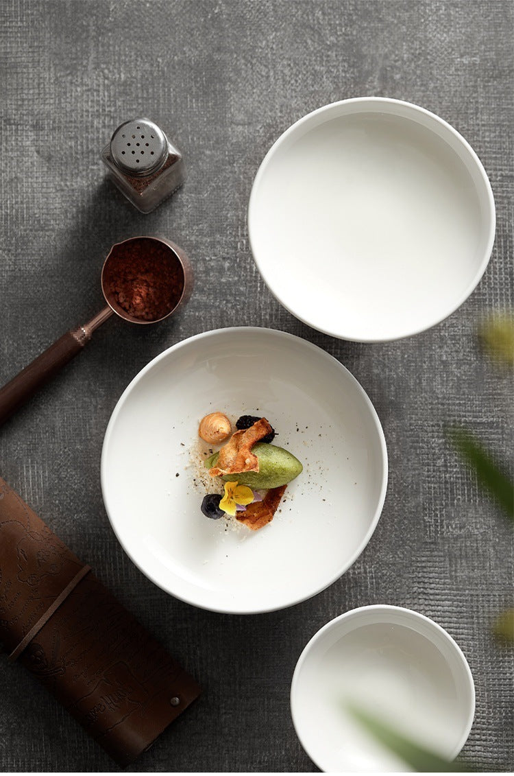 Goblet Plate Ceramic Snack Dessert Fruit Plate