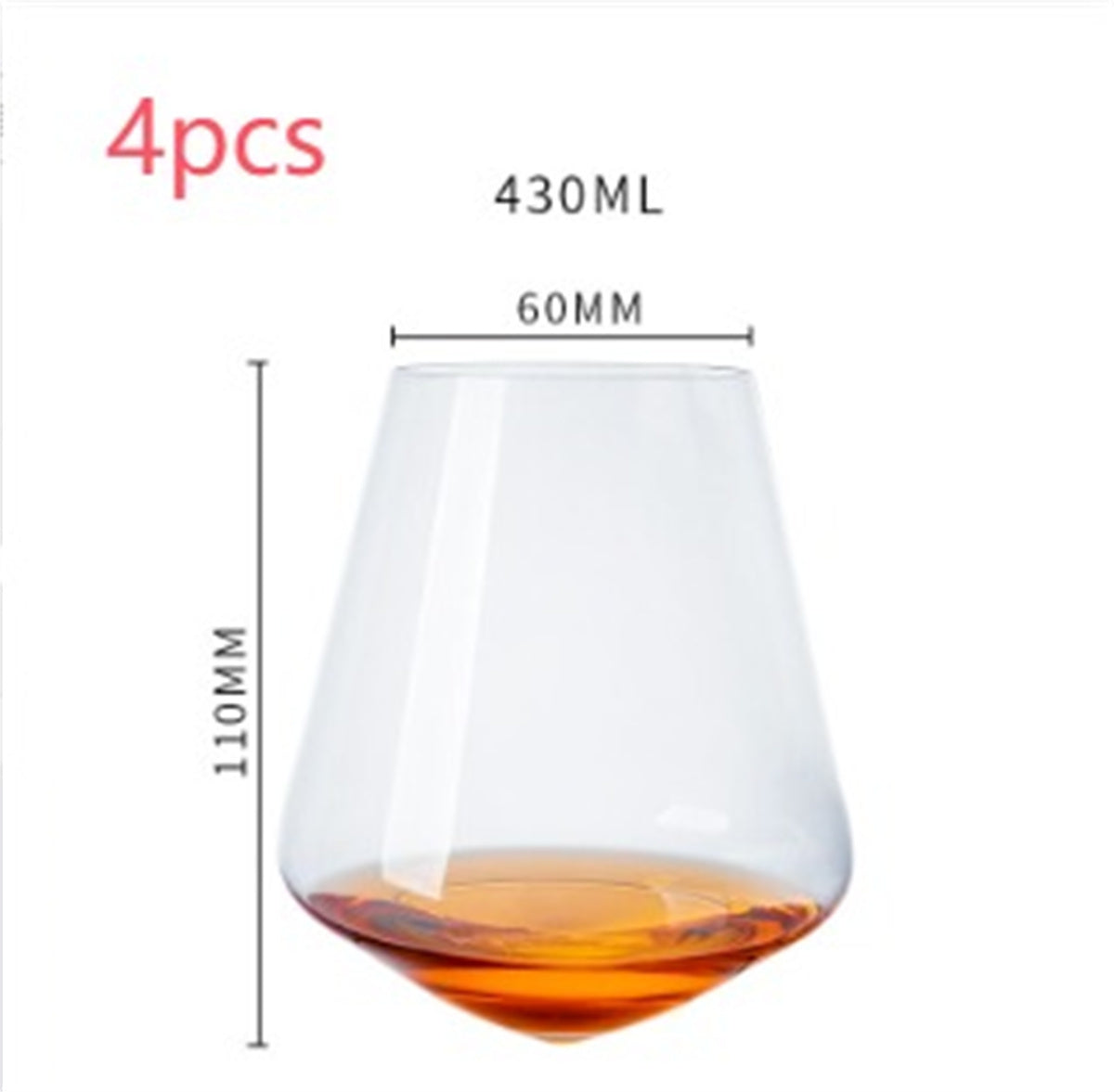 Tumbler Wine Glass Crystal Handmade Wine Glass Foreign Wine Glass