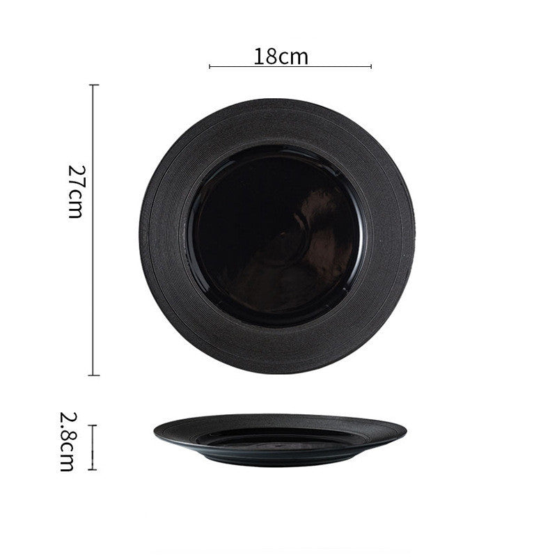 Creative Tableware Straw Hat Plate Western Restaurant